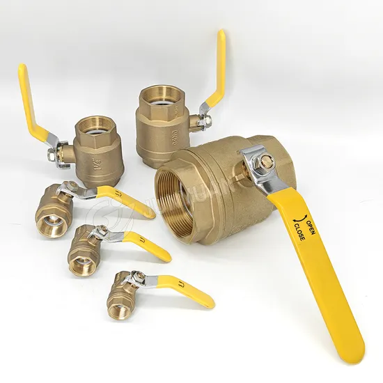 Wholesale 1/2in-4in Brass Ball Valve 1/2" 1" 4" Female Male Industrial Bronze Valve Cw617n UL Lead Free Brass Gas Stop/Check/Gate/Ball Valve for Gas and Water